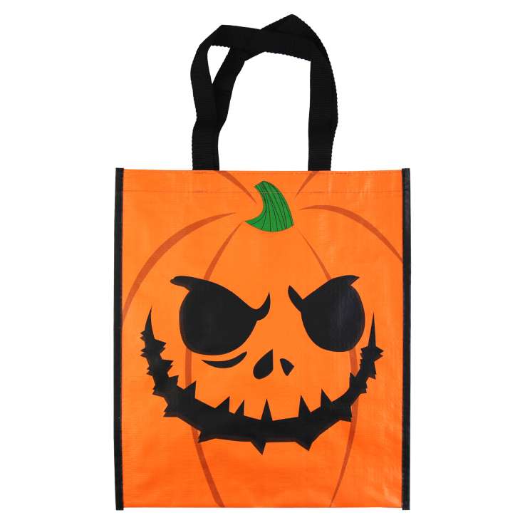 Halloween Woven Treat Bag (34cm x 40cm) - Pumpkin