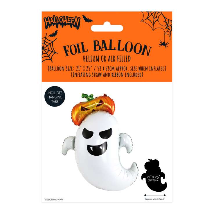 Halloween Foil Balloon (21" x 25") - Ghost