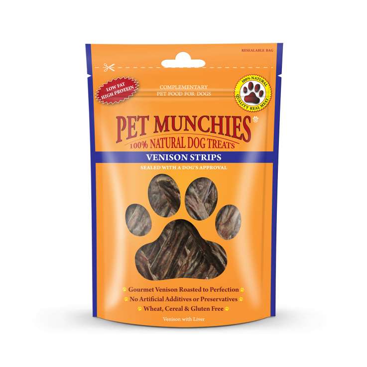 Pet Munchies Venison Strips (75g)