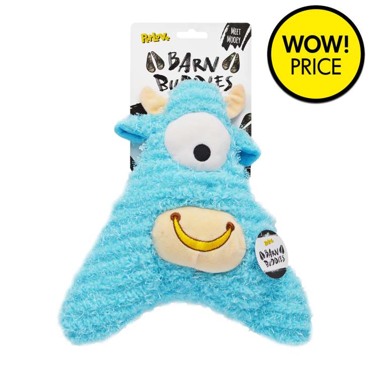 Pet Love Barn Buddies Plush Toy - Mooey Head