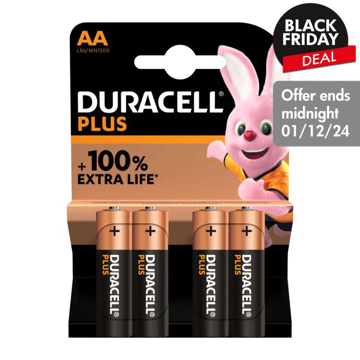 Duracell Batteries 4 Pack - AA