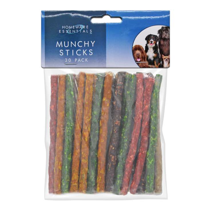 Homeware Essentials Munchy Sticks (Approx 245g/12cm) 30 Pack