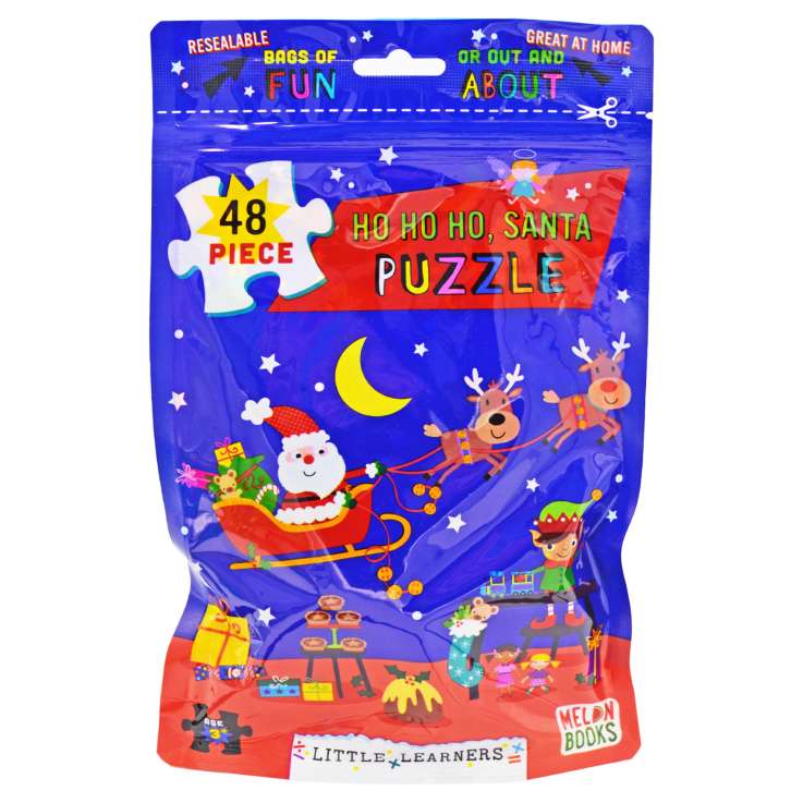 Christmas Puzzle Bag 48 Pieces - Ho Ho Ho, Santa