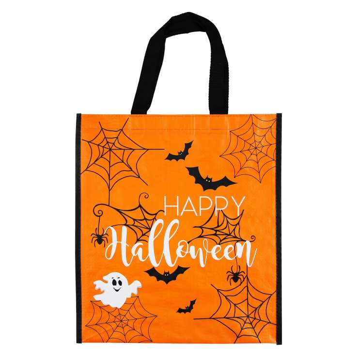 Halloween Woven Treat Bag (34cm x 40cm) - Happy Halloween