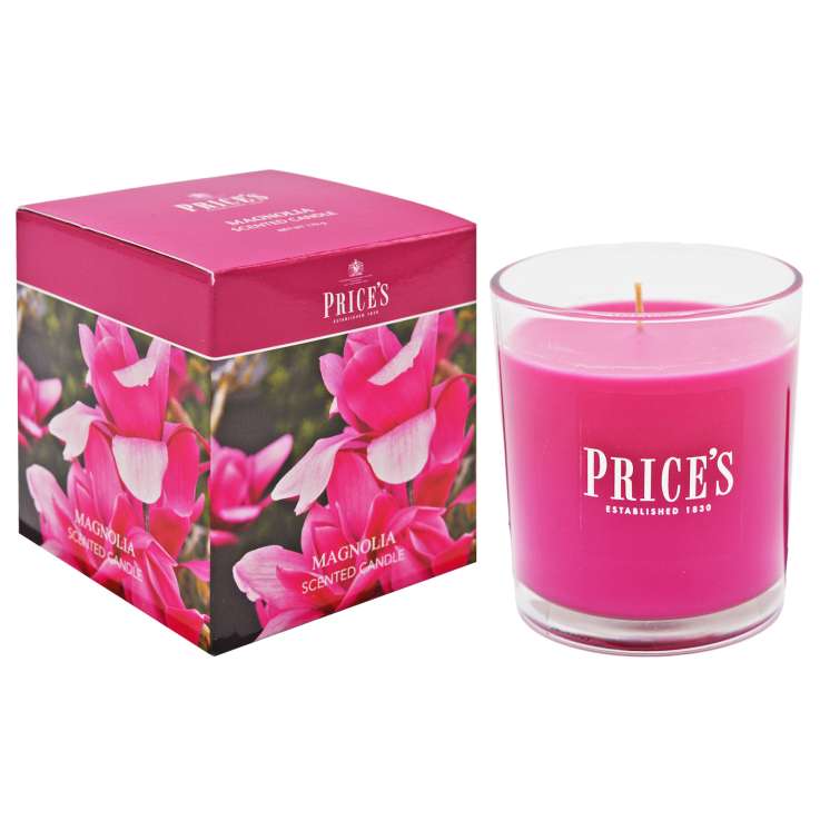 Price’s Scented Glass Candle - Magnolia