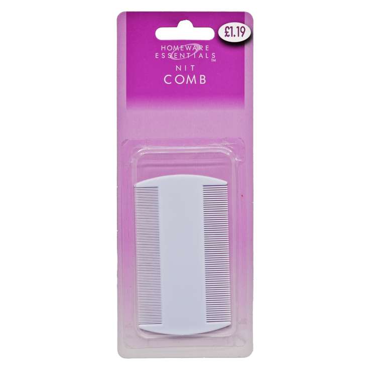 Homeware Essentials White Nit Comb (HE24)