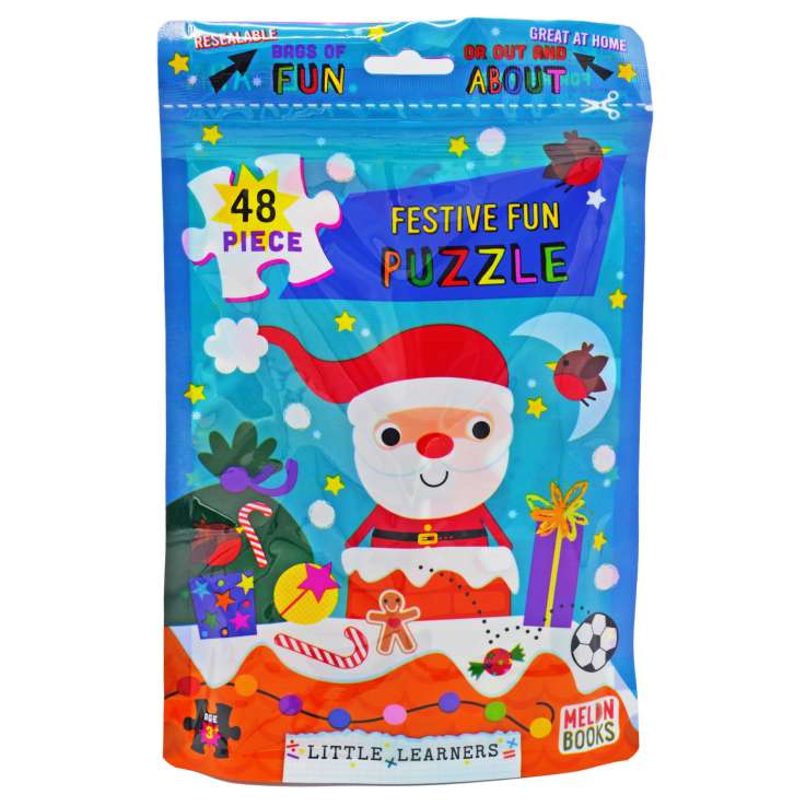 Christmas Puzzle Bag 48 Pieces - Festive Fun