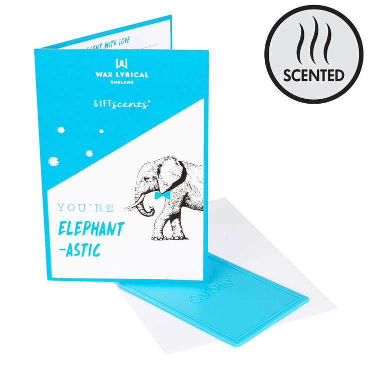 Wax Lyrical Scented Greeting Card – You’re Elephant-Astic