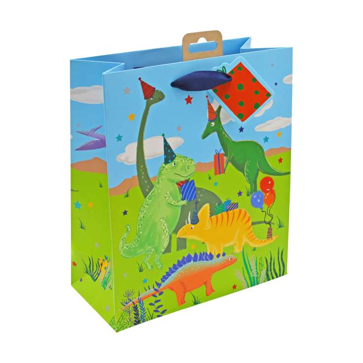 Medium Gift Bags (21.5cm x 25.5cm) - Dinosaur Party