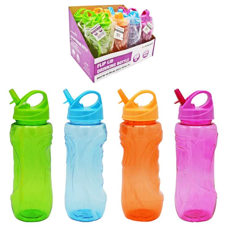 Prima Flip Lid Drinking Bottle (800ml) - Assorted Colours