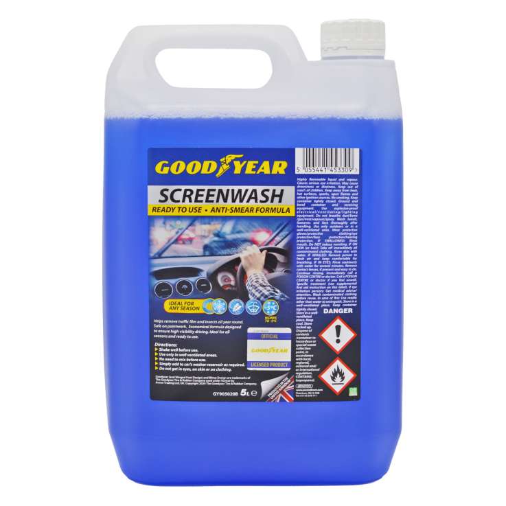 Goodyear Ready-To-Use All Seasons Screenwash (5L)