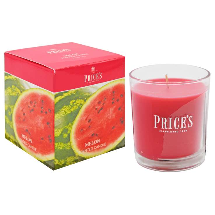 Price’s Scented Glass Candle - Melon