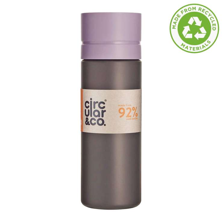 Circular&Co. Reusable Water Bottle (600ml) - Purple/Grey