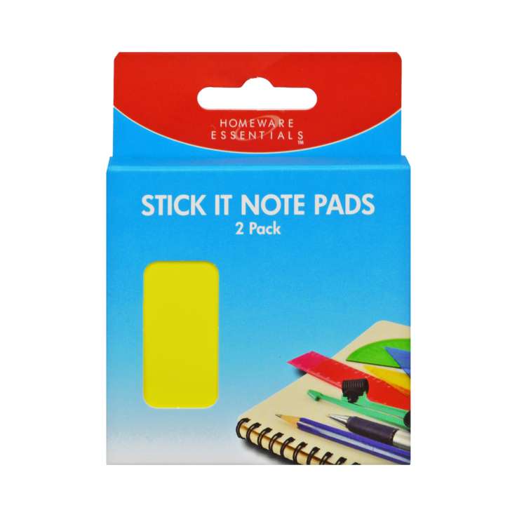 Homeware Essentials Stick It Note Pads 2 Pack