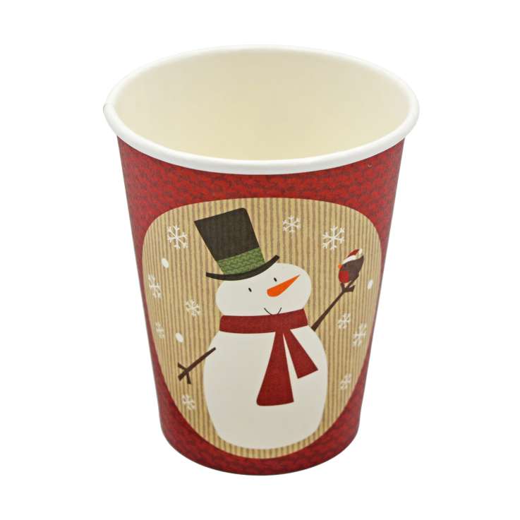 Paper Cups (8oz) 8 Pack - Let It Snow