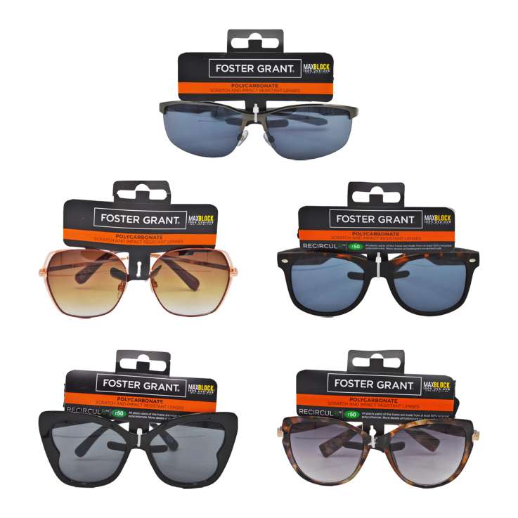 Foster Grant Polycarbonate Sunglasses - Assorted