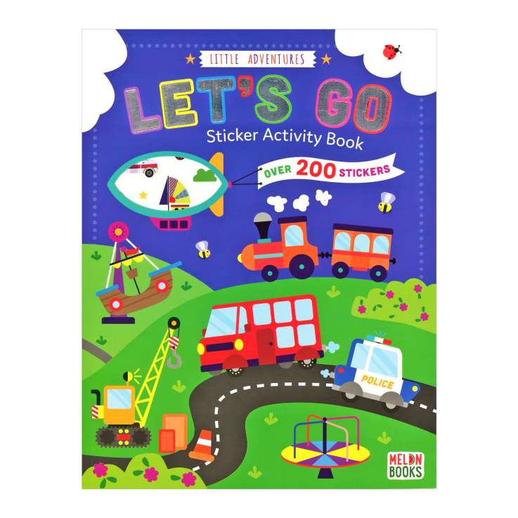 Little Adventures Sticker Activity Book (52 Pages) - Let’s Go