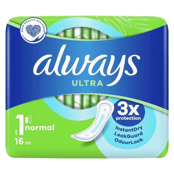 Always Ultra Normal Sanitary Pads 16 Pack