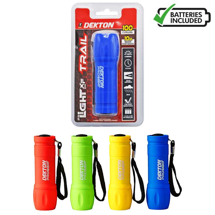 Dekton Pro Light XF100 Trail Flashlight - Assorted Colours