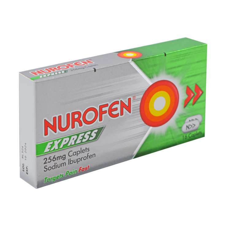 Nurofen Express (256mg) Caplets 16 Pack