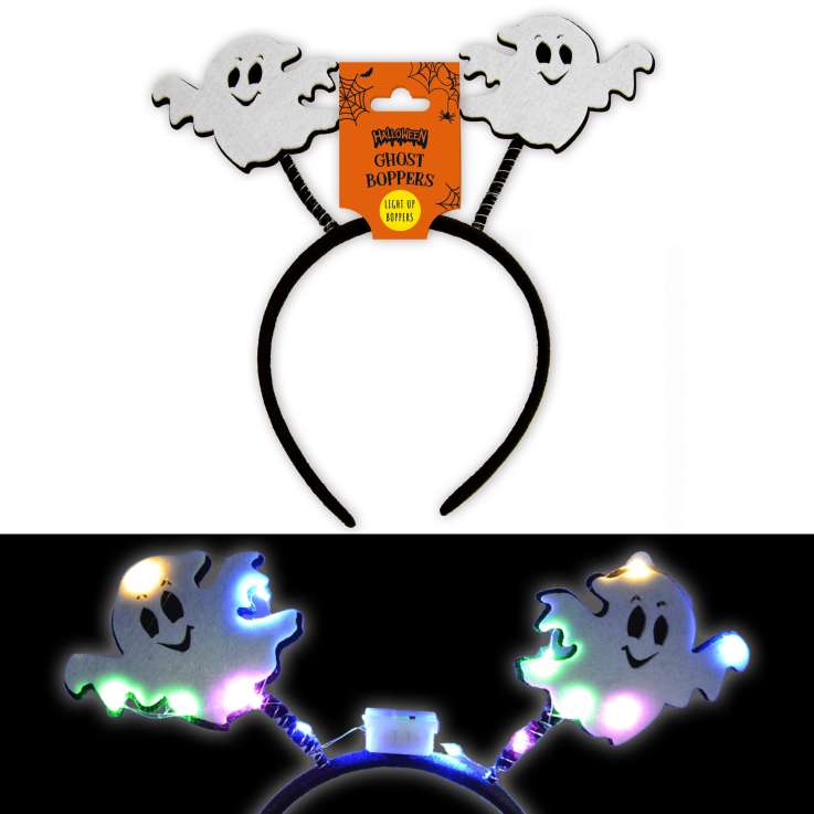 Halloween Light Up Head Boppers - Ghost