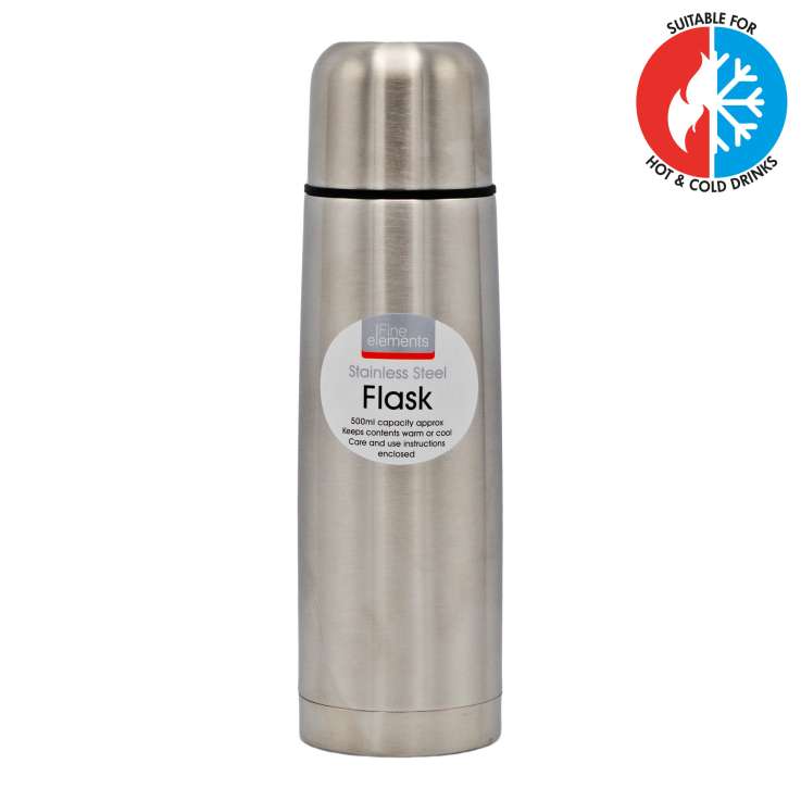 Fine Elements Stainless Steel Flask (500ml)