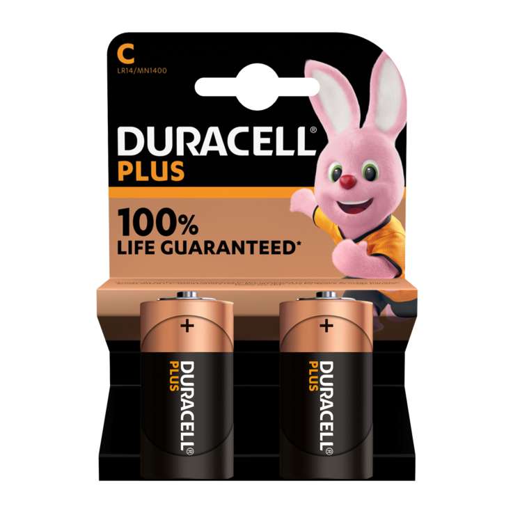 Duracell Batteries 2 Pack - C