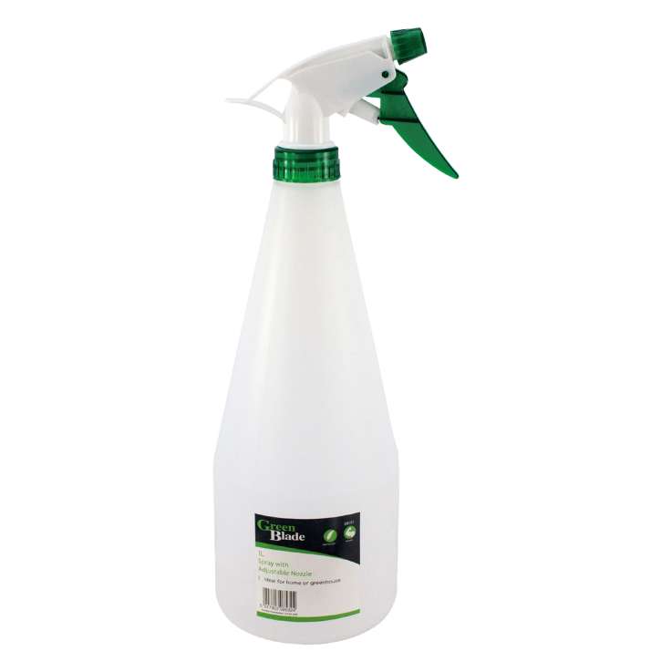 Green Blade Spray Bottle with Adjustable Nozzle (1L)