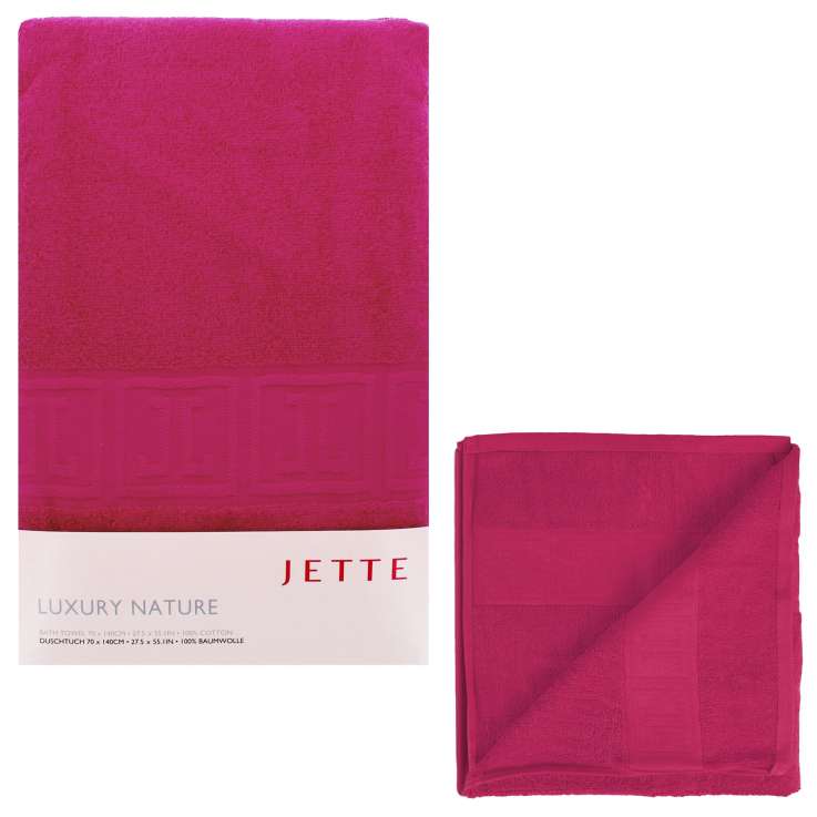 Jette Bath Towel (70cm x 140cm) - Raspberry