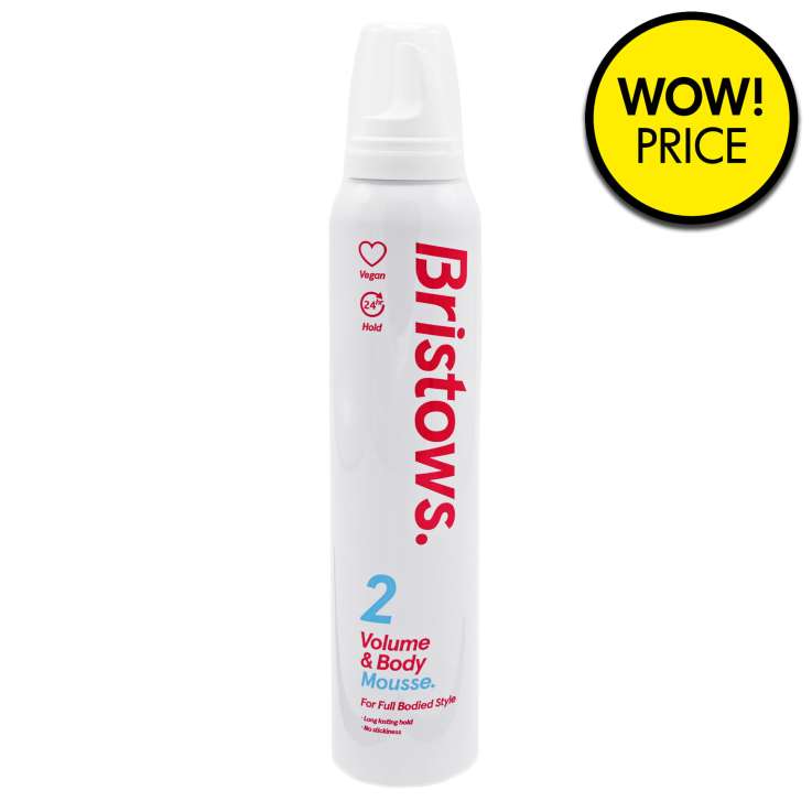 Bristows Hair Mousse (200ml) - Volume & Body (2)