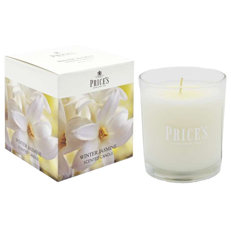 Price’s Scented Glass Candle - Winter Jasmine