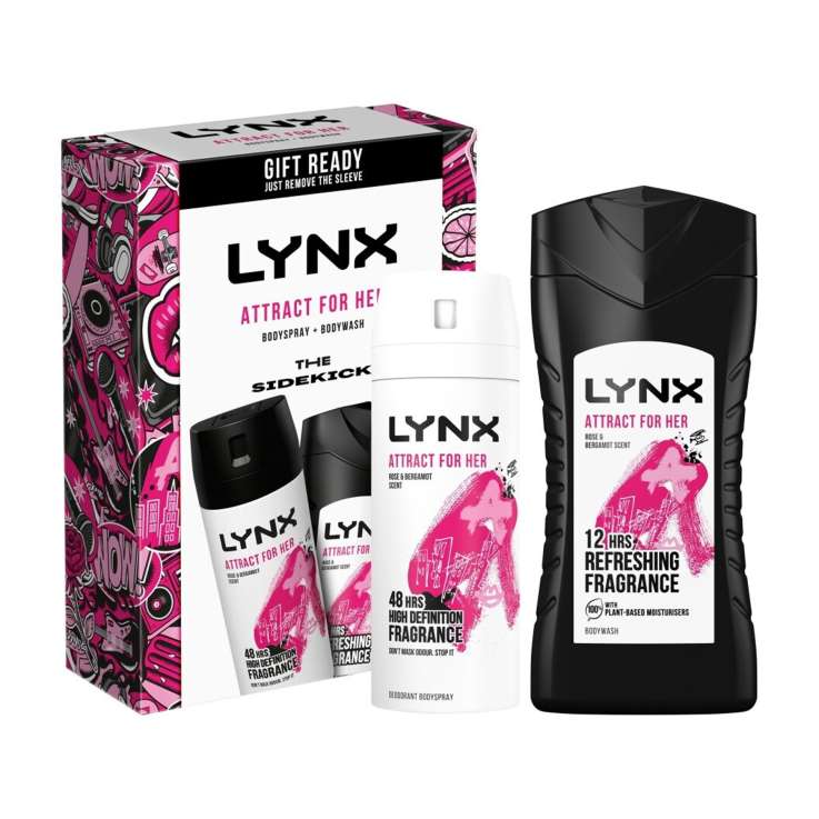 Lynx Attract for Her Bodyspray & Bodywash Gift Set