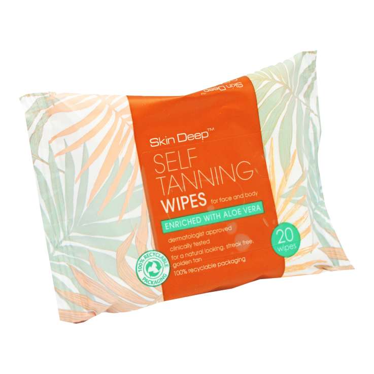 Skin Deep Self Tanning Wipes 20 Pack