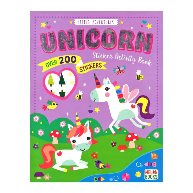 Little Adventures Sticker Activity Book (52 Pages) - Unicorn