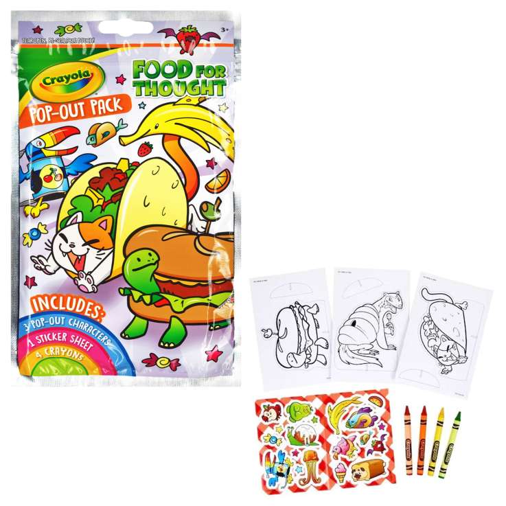 Wholesale Crayola Food For Thought Pop-Out Pack Homeware Essentials