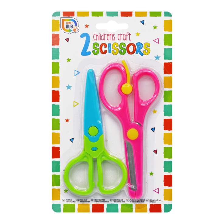 Craft Hub Children's Craft Scissors 2 Pack