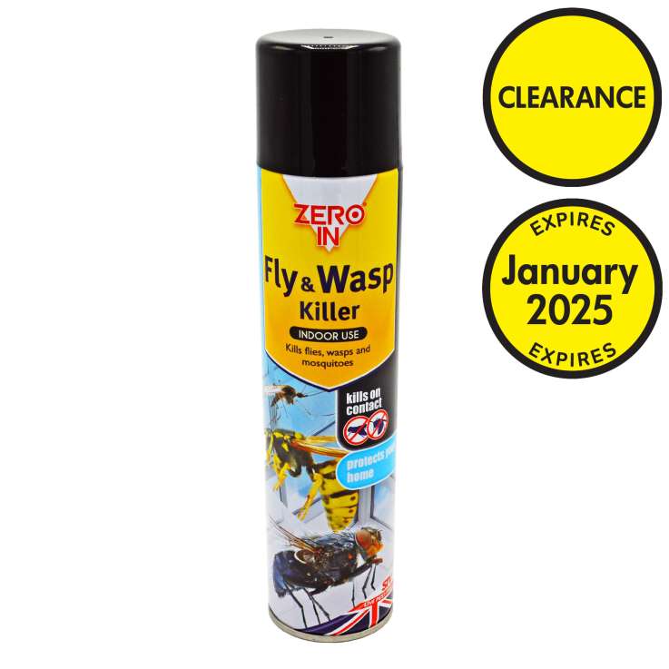 Zero In Fly & Wasp Killer Aerosol (300ml) [*Expiry Date: 01/2025*]