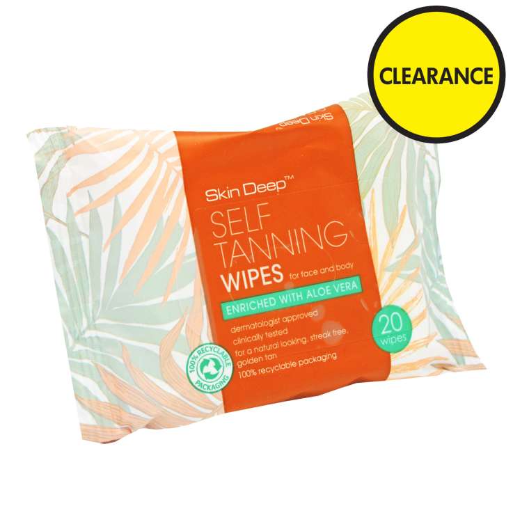 Skin Deep Self Tanning Wipes 20 Pack