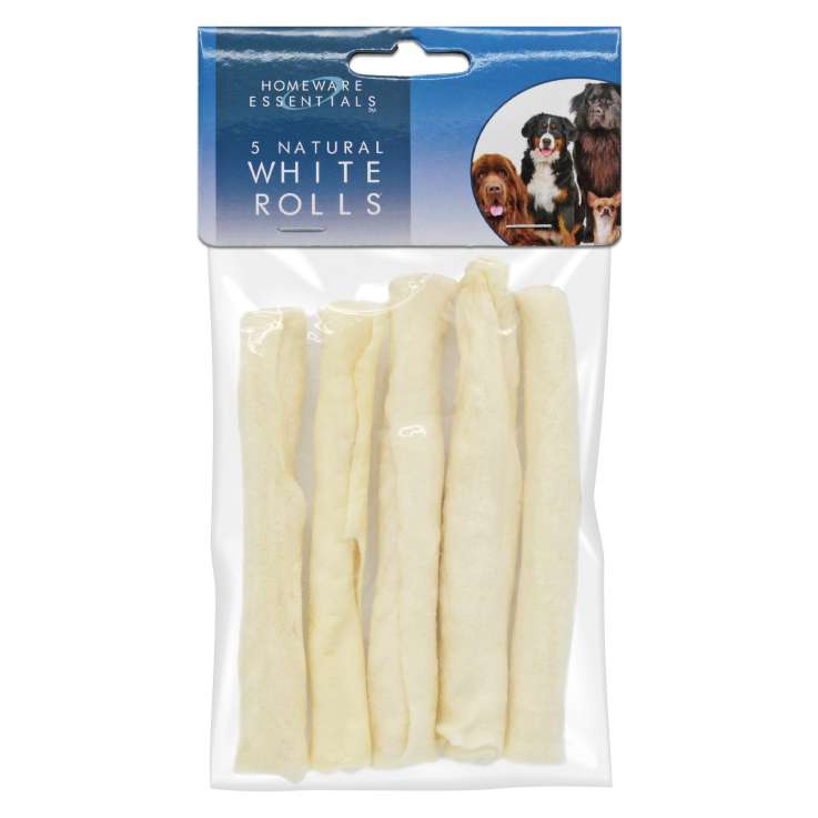 Homeware Essentials Natural White Rolls (Approx 60g/12cm) 5 Pack