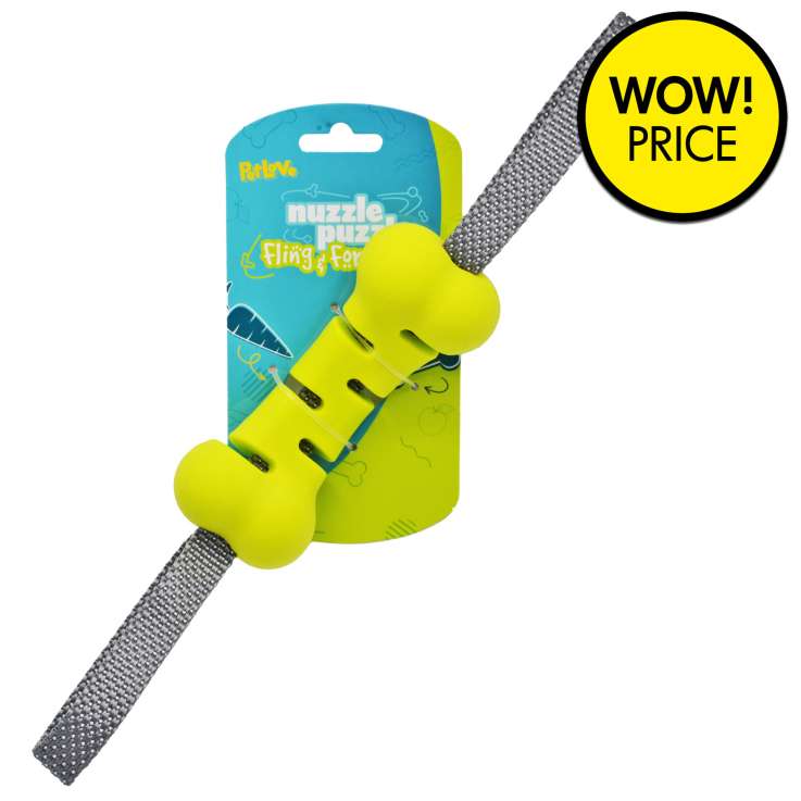 Pet Love Nuzzle Puzzle Fling & Forage - Bone