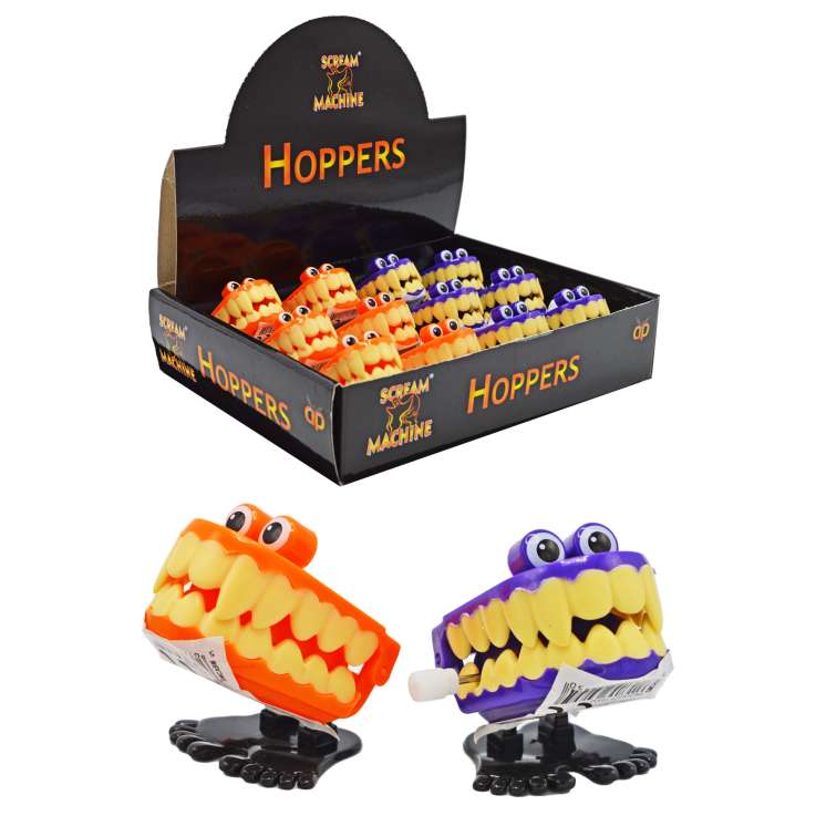 Wind-Up Hoppers (4cm) - Chattering Teeth