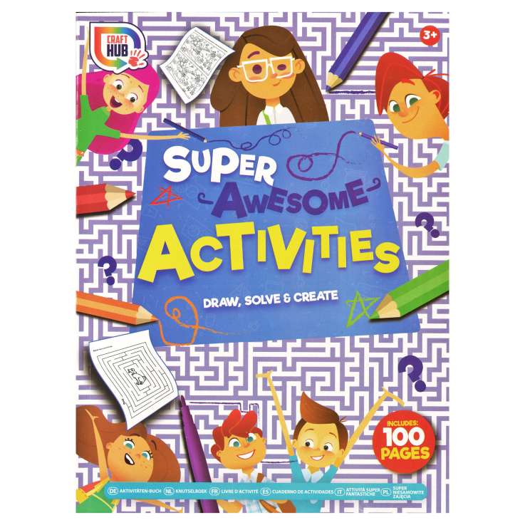 Craft Hub Super Awesome A4 Activity Book (100 Pages)