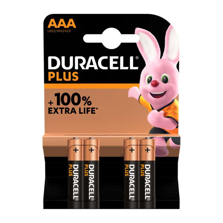 Duracell Batteries 4 Pack - AAA