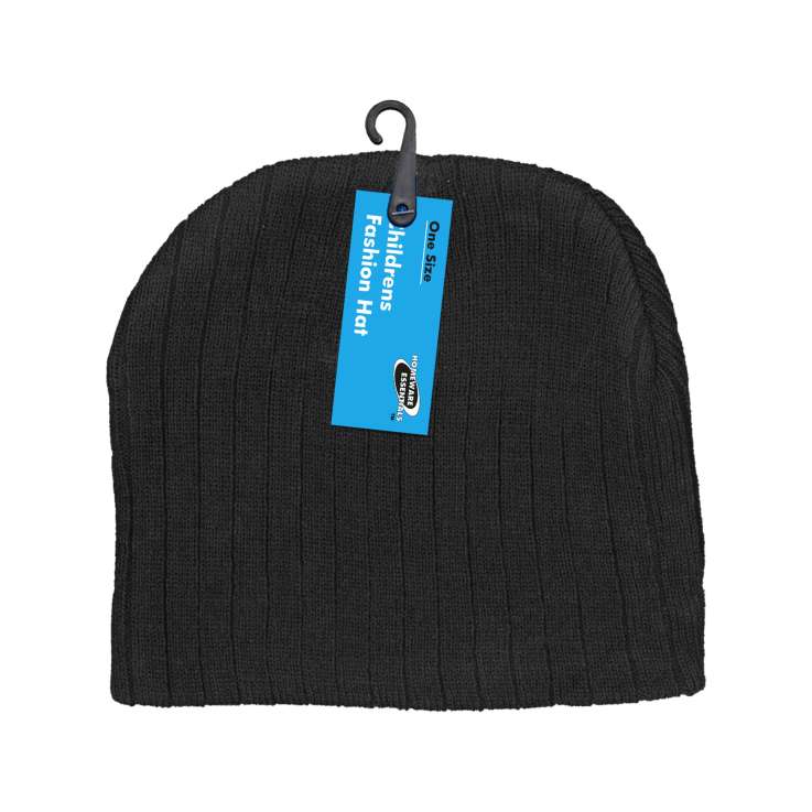 Homeware Essentials Childrens Fashion Hats - Black