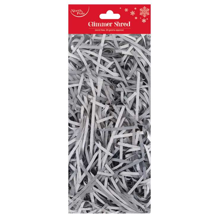 Christmas Silver Glimmer Shred 20g