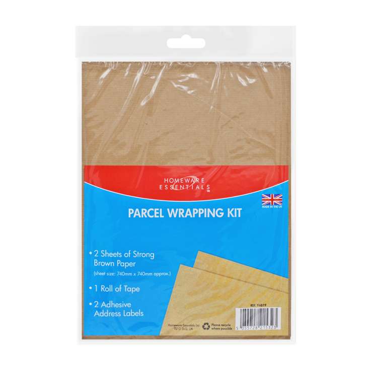 Homeware Essentials Parcel Wrapping Kit (74cm x 74cm)