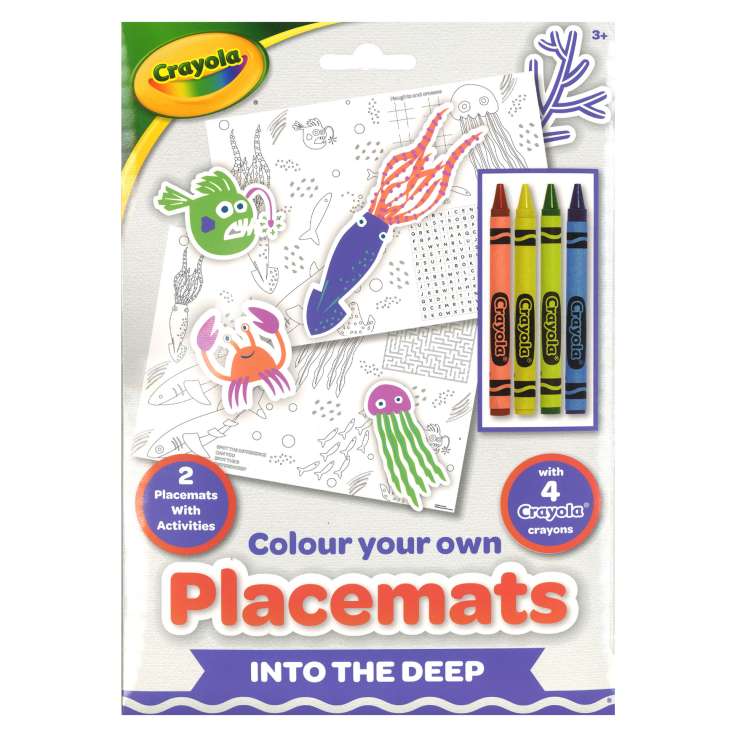 Crayola Colour Your Own Placemats - Into The Deep