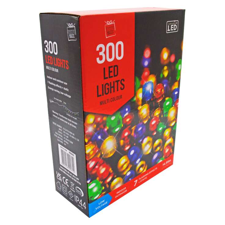 300 LED Lights (14.95m) - Multi-Coloured