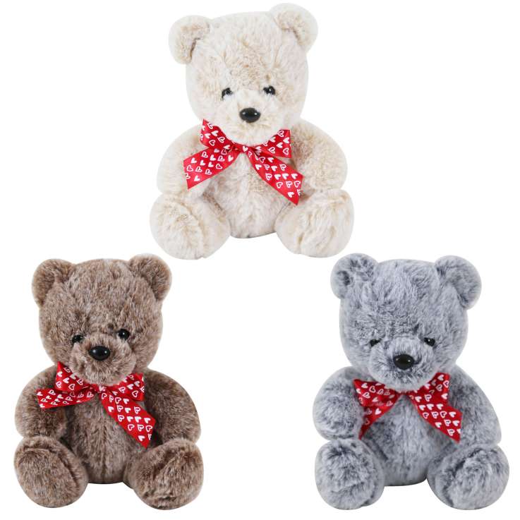 Plush Teddy (25cm) - Assorted Colours