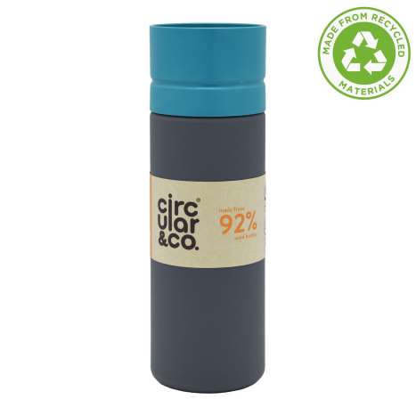 Circular&Co. Reusable Water Bottle (600ml) - Teal/Grey